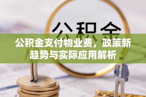揭西公积金支付物业费，政策新趋势与实际应用解析