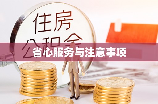 揭西省心服务与注意事项