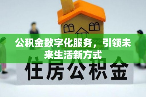 揭西公积金数字化服务，引领未来生活新方式