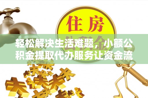 揭西轻松解决生活难题，小额公积金提取代办服务让资金流动更便捷