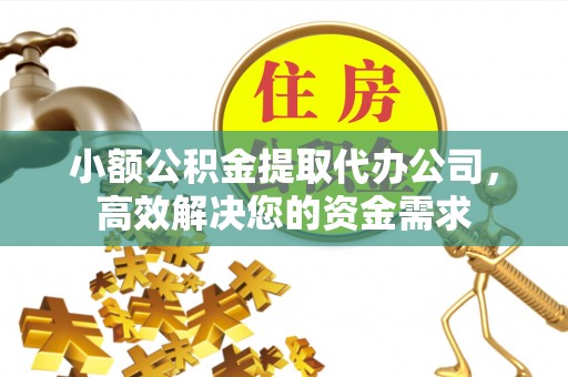 揭西小额公积金提取代办公司，高效解决您的资金需求