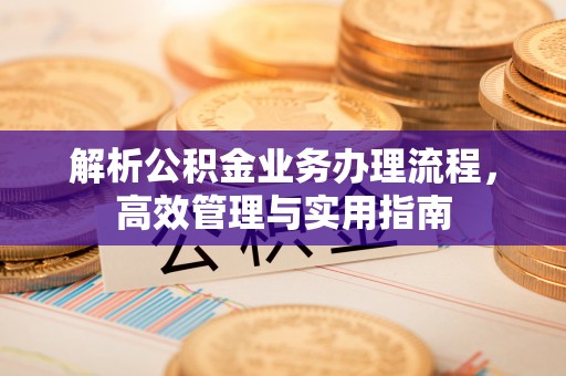 揭西解析公积金业务办理流程，高效管理与实用指南