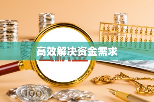 揭西高效解决资金需求