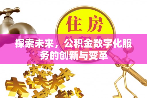 揭西探索未来，公积金数字化服务的创新与变革
