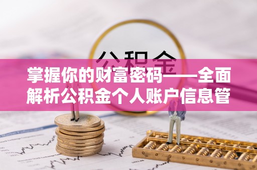 揭西掌握你的财富密码——全面解析公积金个人账户信息管理与优化