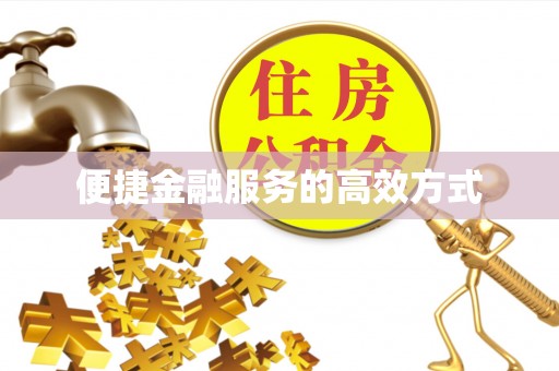 揭西便捷金融服务的高效方式