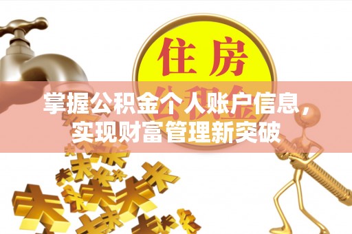 揭西掌握公积金个人账户信息，实现财富管理新突破