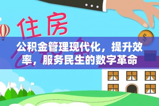 揭西公积金管理现代化，提升效率，服务民生的数字革命