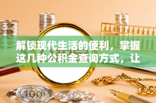 揭西解锁现代生活的便利，掌握这几种公积金查询方式，让理财更轻松