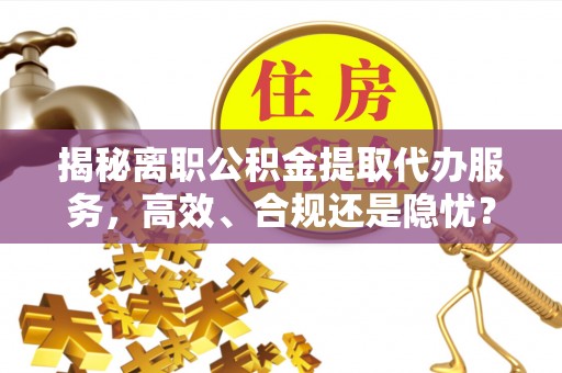 揭西揭秘离职公积金提取代办服务，高效、合规还是隐忧？